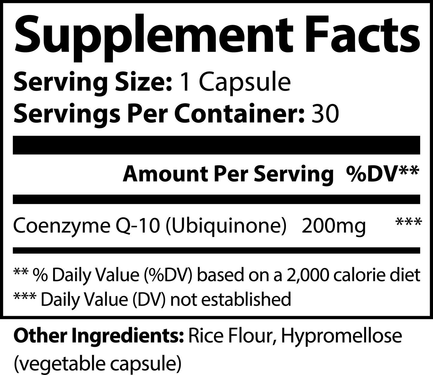 Muscle Surge CoQ10+ Hypromellose + Rice Flour